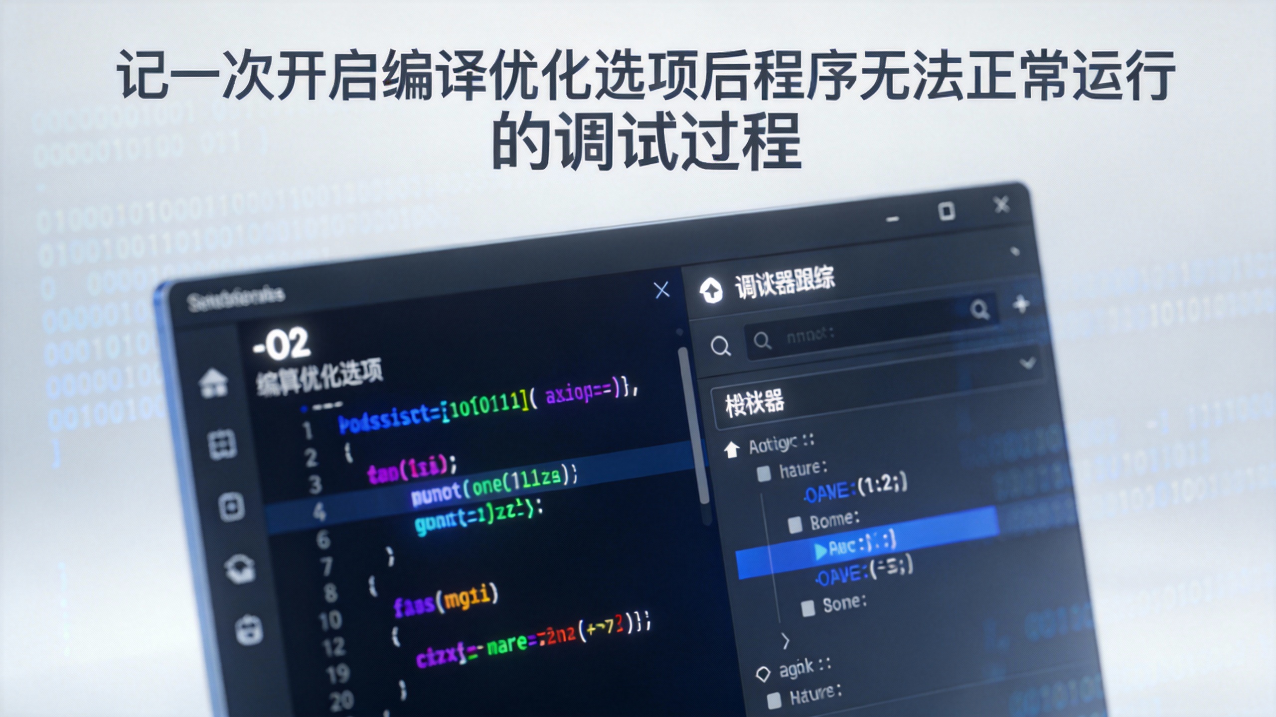 记一次开启编译优化选项后程序无法正常运行的调试过程 的封面